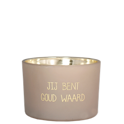 Geurkaars jij bent goud waard - My Flame