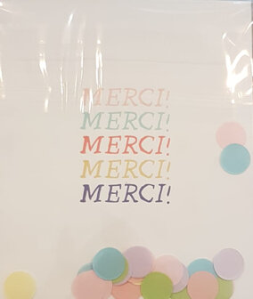 Confetti Card merci!- TheGiftLabel