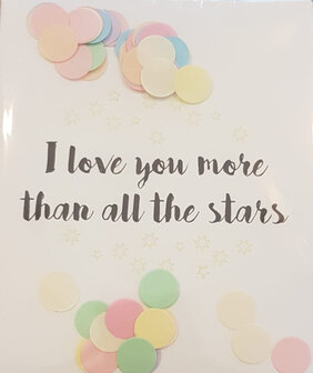 Confetti Card love you - TheGiftLabel