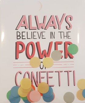 Confetti Card believe - TheGiftLabel