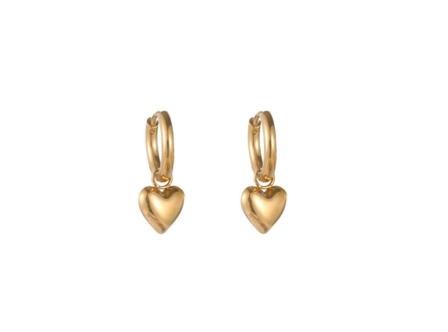 Oorbellen E1799-2 heart hoop goud - Day&amp;Eve 