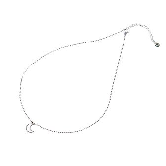 Ketting N2789-1 open moon zilver - Day&amp;Eve 