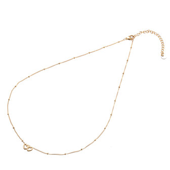 Ketting N3208-2 small hearts goud - Day&amp;Eve 