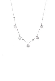 Ketting N3201-1 balls + petals zilver - Day&amp;Eve 