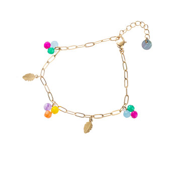 Armband B3304-2 2 grape vine goud - Day&amp;Eve