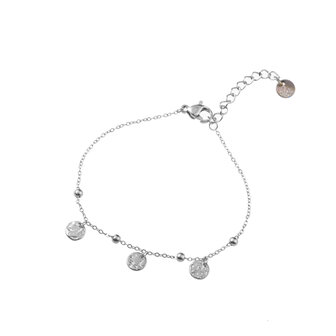 Armband B3201-1 coins zilver - Day&amp;Eve 