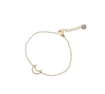 Armband B2789-2 open moon goud - Day&amp;Eve