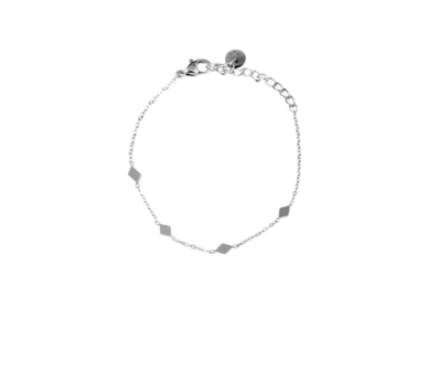 Armband B0481-1 small diamond shapes zilver- Day&amp;Eve