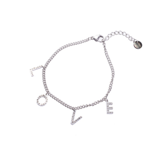 Armband B2258-1 love zilver - Day&amp;Eve 