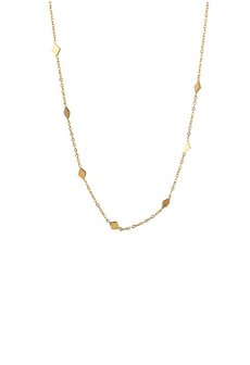 Ketting N0481-2 small diamond shapes goud - Day&amp;Eve 