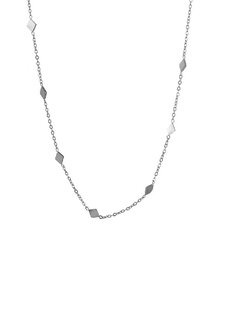 Ketting N0481-1 small diamond shapes zilver - Day&amp;Eve 