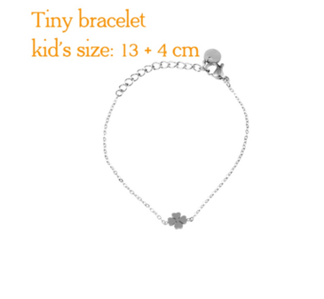 Armband TB9316-1 tiny bracelet clover zilver - Day&amp;Eve 