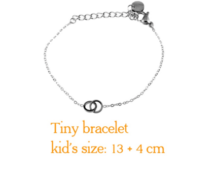 Armband TB8813-1 tiny bracelet double circkel small zilver - Day&amp;Eve 