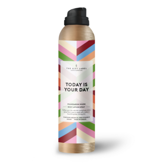 Bodylotion spray today is your day - The Gift Label