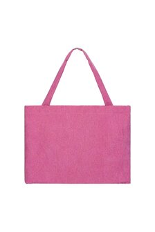 Shopper ribstof - roze