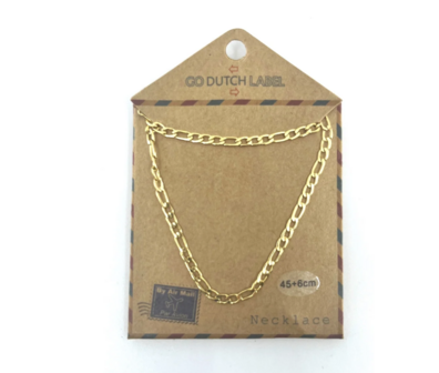 Ketting N3494-2 basic gourmet tbv initalen goud - Day&amp;Eve 