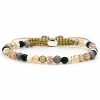 Armband Spiral Julian rosegold crystal XXS - Karma