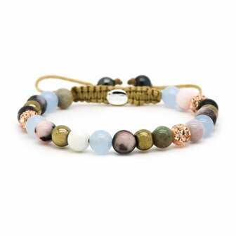 Armband Spiral Shimmers rosegold crystal XS - Karma