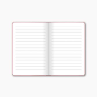 Notebook Yes Girl Yes roze - Studio Stationery