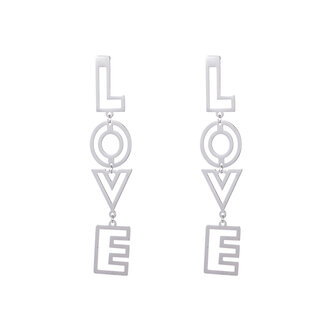 Oorbellen E3244-1 LOVE zilver - Day&amp;Eve 