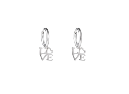 Oorbellen E2843-1 Love zilver - Day&amp;Eve 