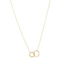 Ketting N2742-2 double hoop goud - Day&amp;Eve 