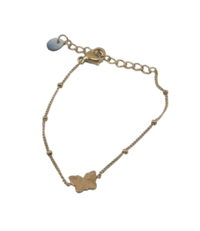 Armband TB1708-2 tiny bracelet butterfly goud - Day&amp;Eve