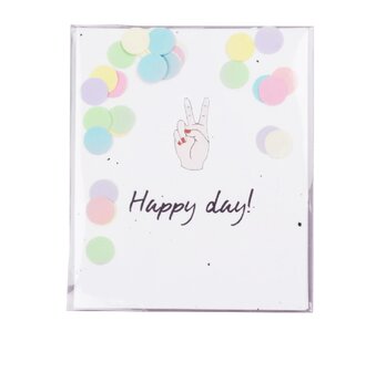 Confetti Card Happy Day - TheGiftLabel