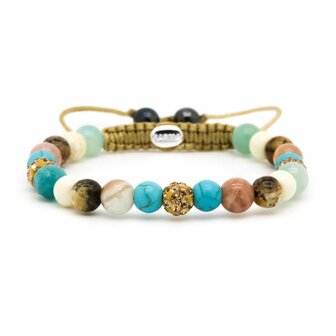 Armband Spiral Feels Like Vintage gold crystal XS - Karma