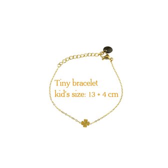 Armband TB9316-2 tiny bracelet clover goud - Day&amp;Eve 