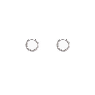 Oorbellen E3914-1 crossed basic ring  12 mm zilver - Day&amp;Eve 