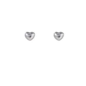 Oorbellen E3726-1 tiny heart zilver - ​​​​​​​Day&amp;Eve 