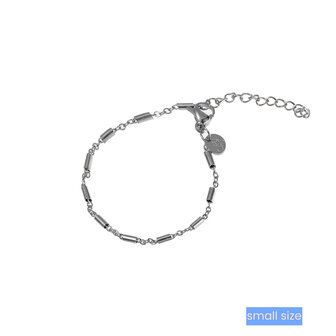 Armband TB3953-1 tiny bracelet tube link zilver - ​​​​​​​Day&amp;Eve 