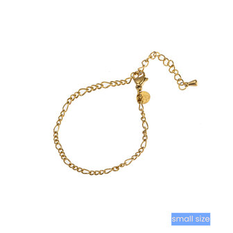 Armband TB3951-2 tiny bracelet small link goud - ​​​​​​​Day&amp;Eve 