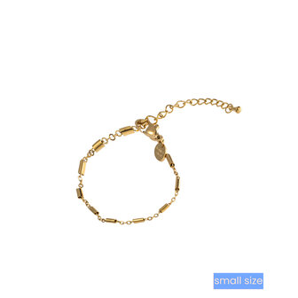 Armband TB3953-2 tiny bracelet tube link goud - ​​​​​​​Day&amp;Eve 