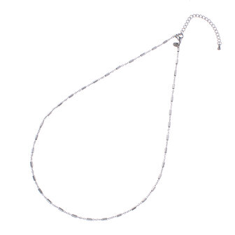 Ketting N3953-1 tube link zilver - Day&amp;Eve 