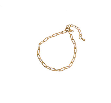 Armband B3710-2 fine link goud- Day&amp;Eve