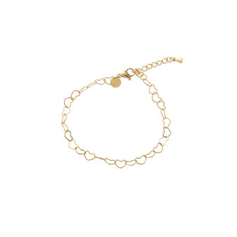 Armband B3892-2 heart chain goud - Day&amp;Eve 