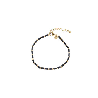 Armband B3869-1 long bead bracelet black - Day&amp;Eve 