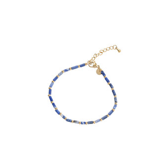 Armband B3869-2 long bead bracelet blue - Day&amp;Eve 