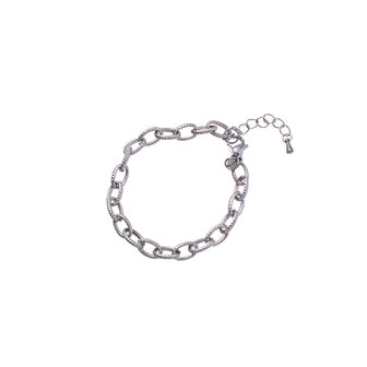 Armband B3709-1 thick link bracelet zilver - Day&amp;Eve 