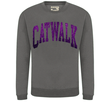 Sweater Catwalk glitter Purple - PinnedByK