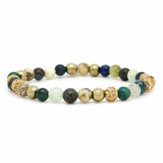 Armband spiral izzy gold crystal xs - Karma