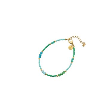 Armband TB3936-2 Seed stones bracelet blue goud - Day&amp;Eve 