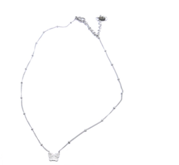 Ketting TN1708-1 vlinder zilver - Day&amp;Eve