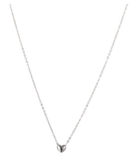 Ketting TN8829-1 heart tiny zilver - Day&amp;Eve 