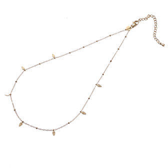 Ketting N4409-2 fine petals necklace goud - ​​​​​​​Day&amp;Eve 