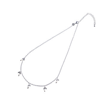 Ketting N4344-1 dangle leaves necklace zilver - ​​​​​​​Day&amp;Eve 