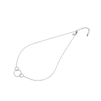 Ketting N4220-1 tripple O necklace zilver - ​​​​​​​Day&amp;Eve 