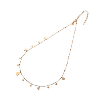 Ketting N4499-2 hearts on the side necklace goud - ​​​​​​​Day&amp;Eve 